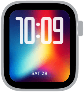 thermal blur Apple Watch face preview 3 featuring abstract, gradient, and modern.
