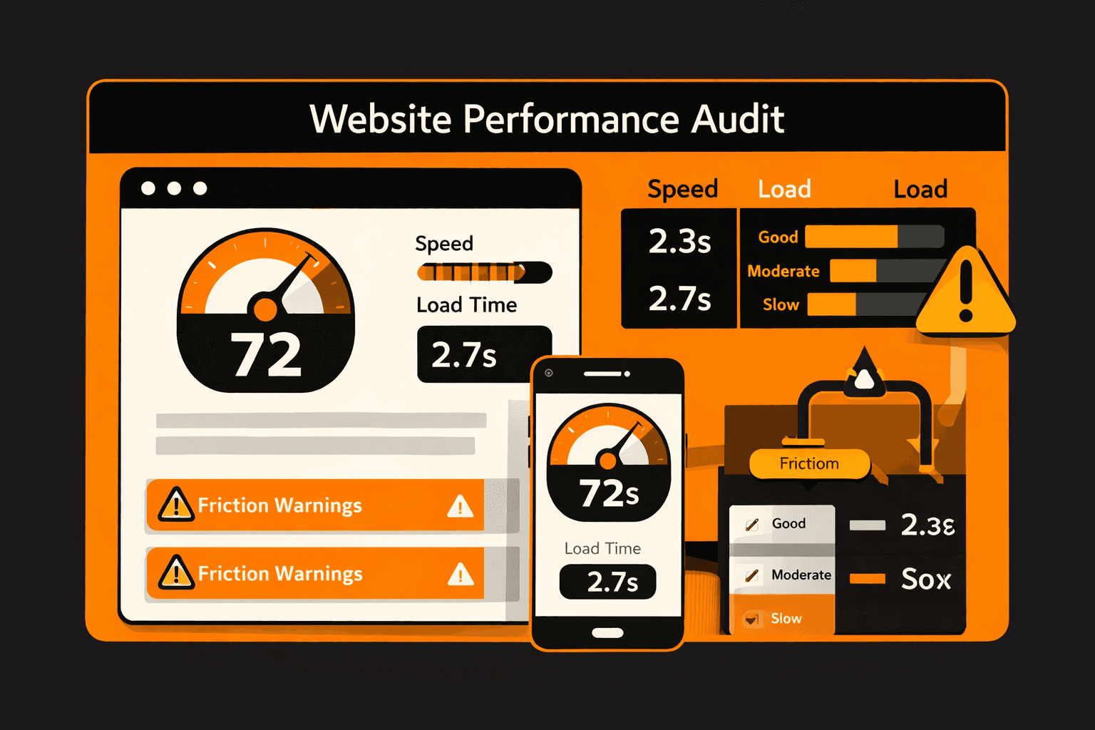 website speed audit identifying friction points