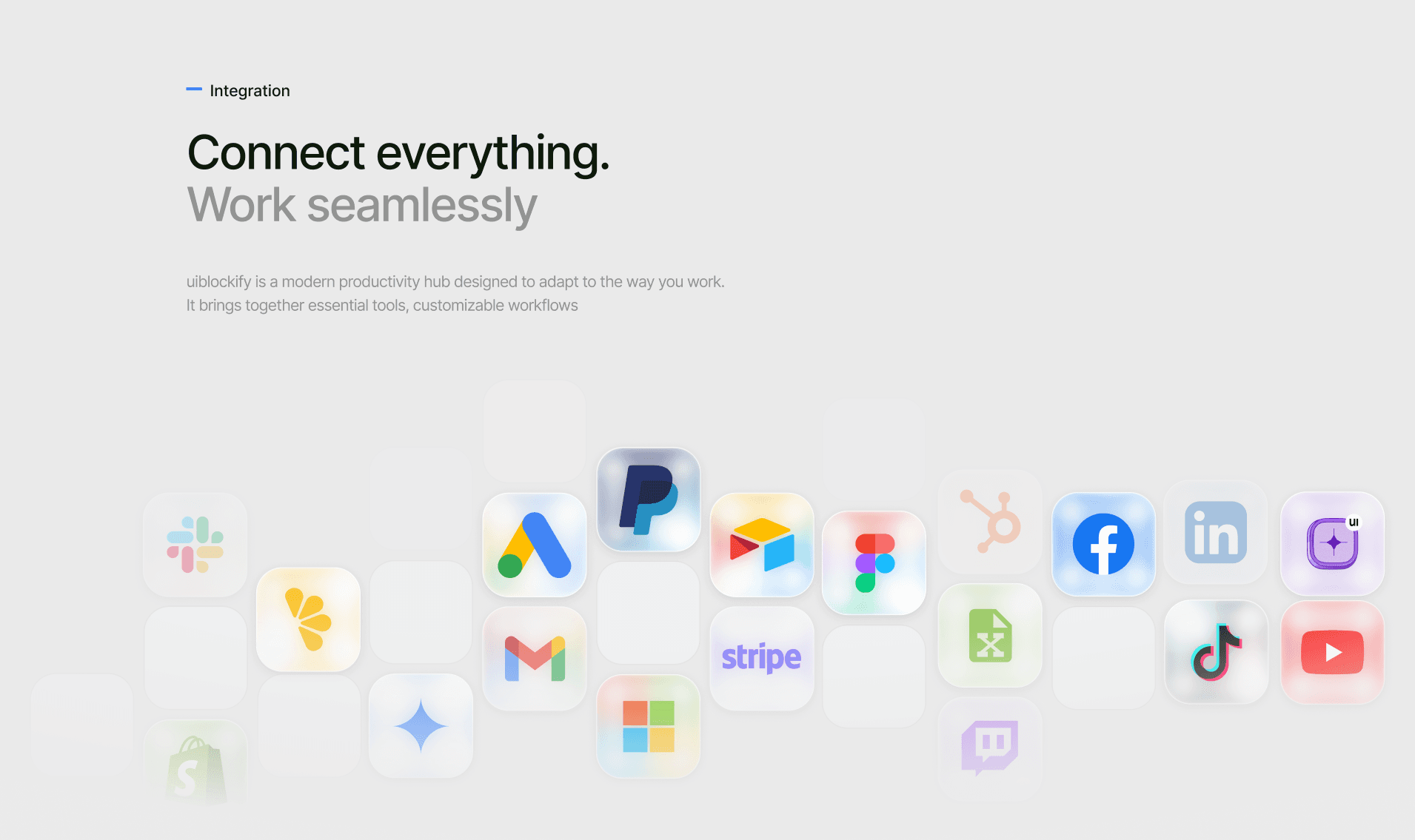 Integration section minimal