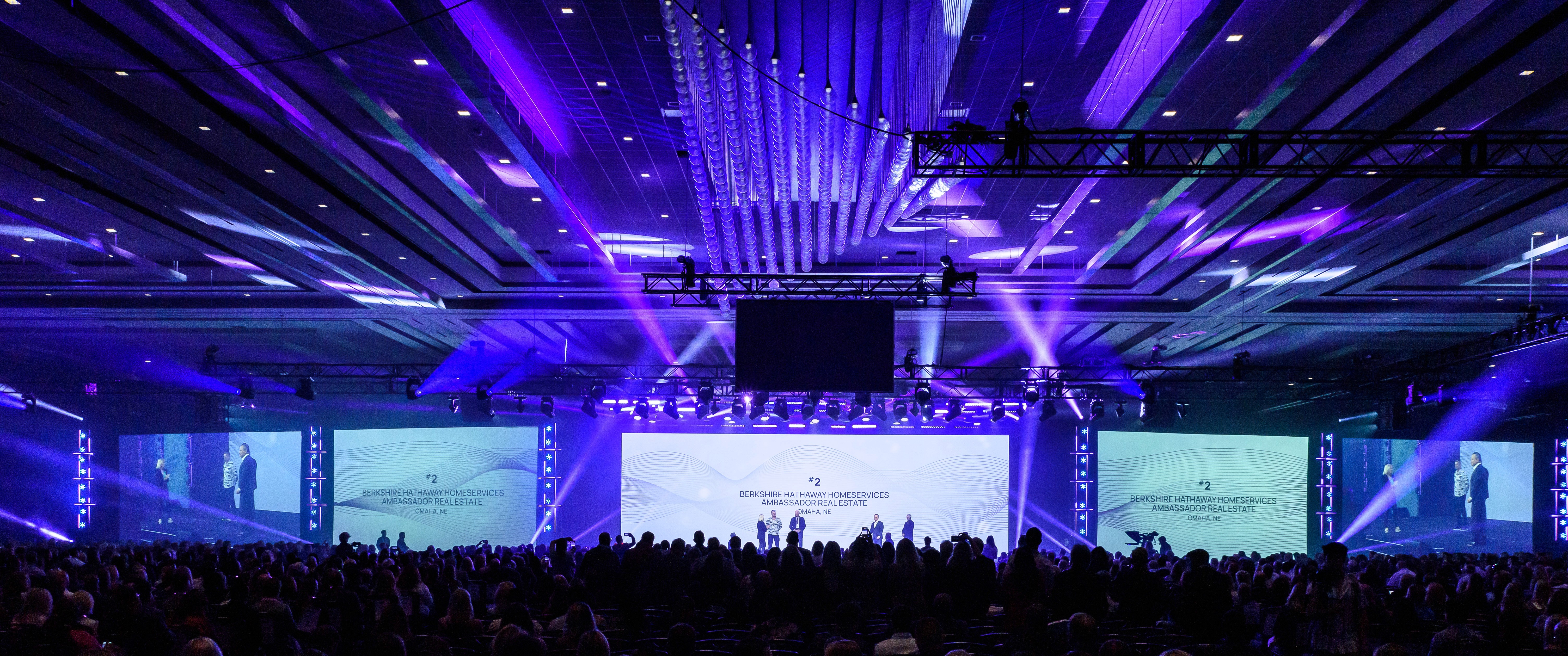 Berkshire Hathaway HomeServices Las Vegas Sales Convention staging and audience