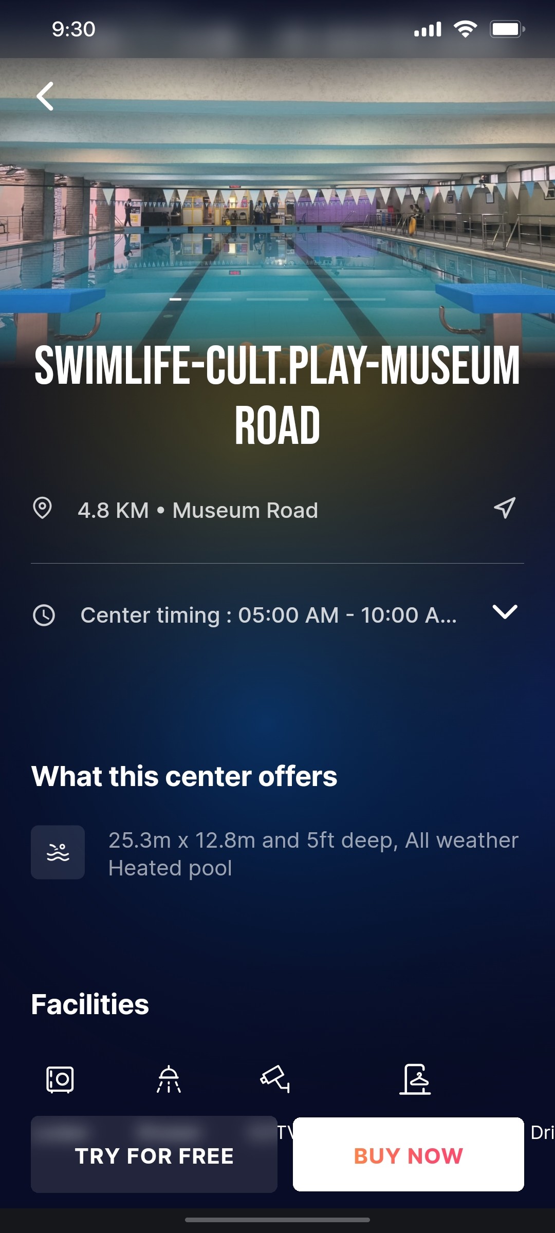 Cult.fit App What this center offer Screen