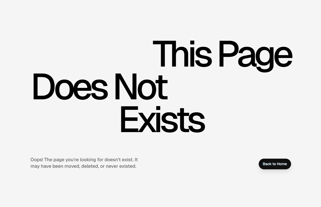 Framer 404 Section Component