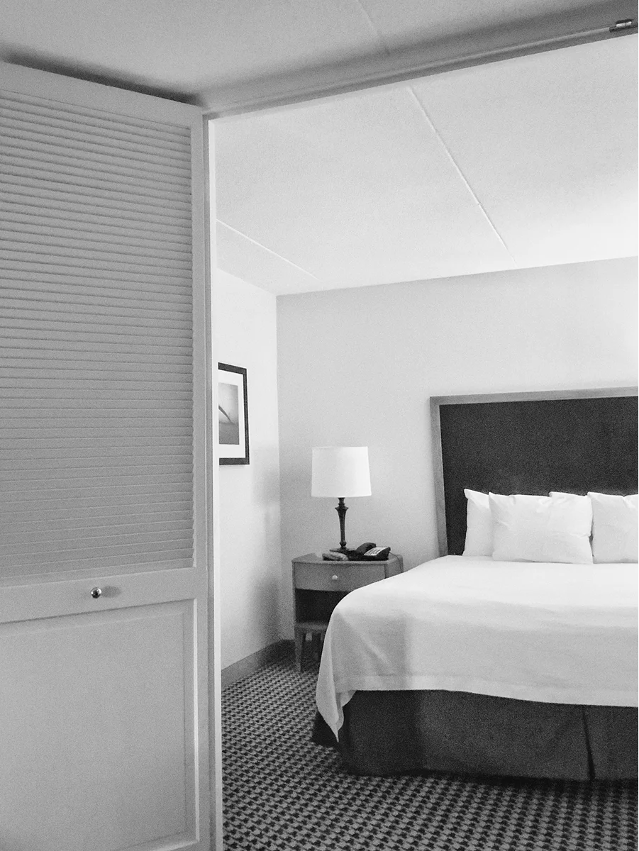Double room viewed from the doorway.