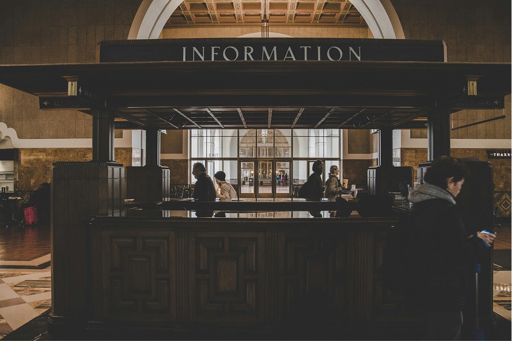 Bank lobby representing reputation and stakeholder communications for Victoria Commercial Bank.