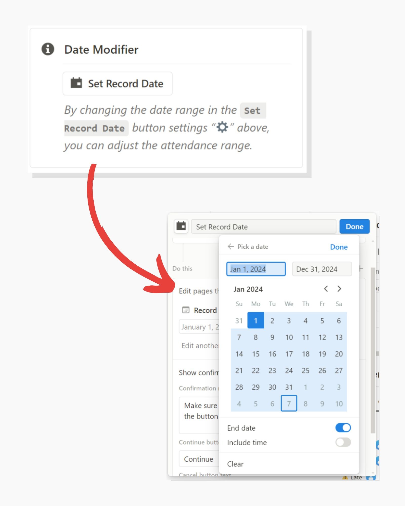 Notion student attendance tracker template