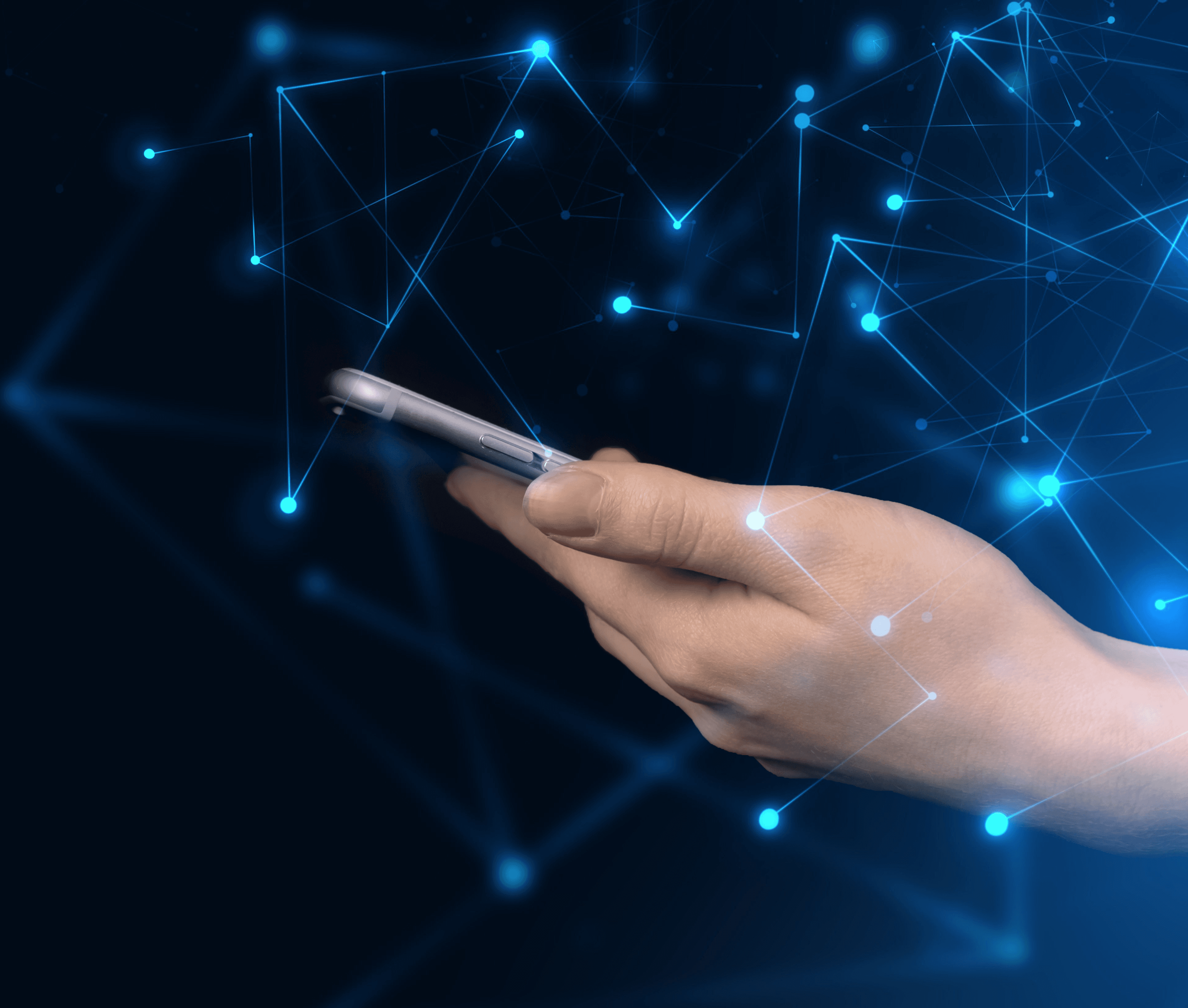 Man with a laptop walking to a store