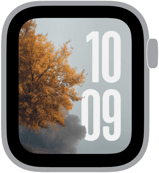 The overcast 01 apple watch face