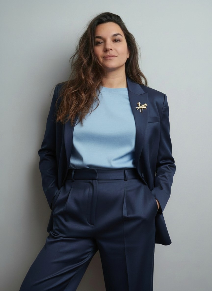 Portrait of portfolio creator – front view