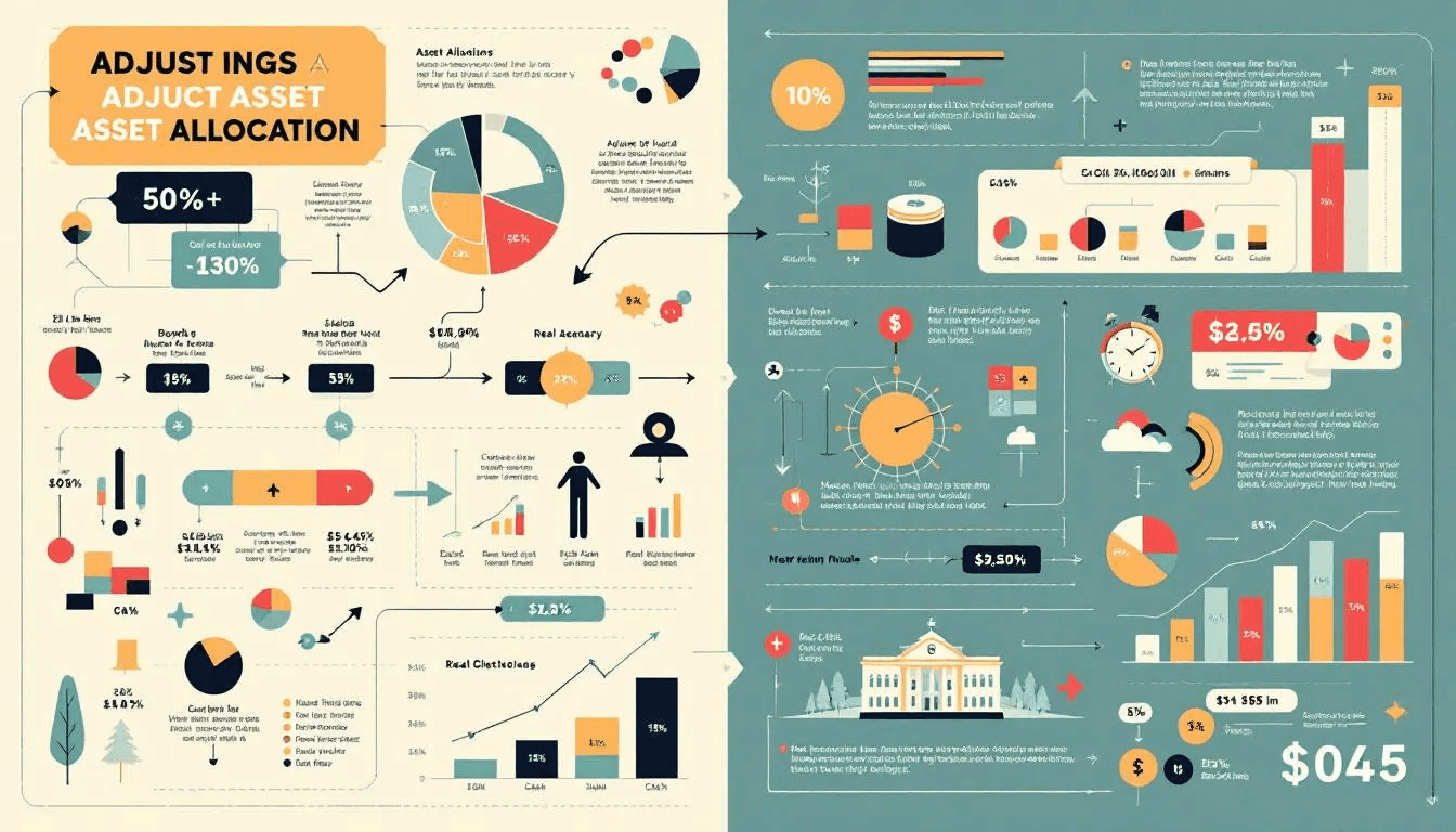 An illustration of the process of adjusting asset allocation.