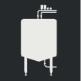 Industrial tank iconography with pipes, representing process engineering diagrams.