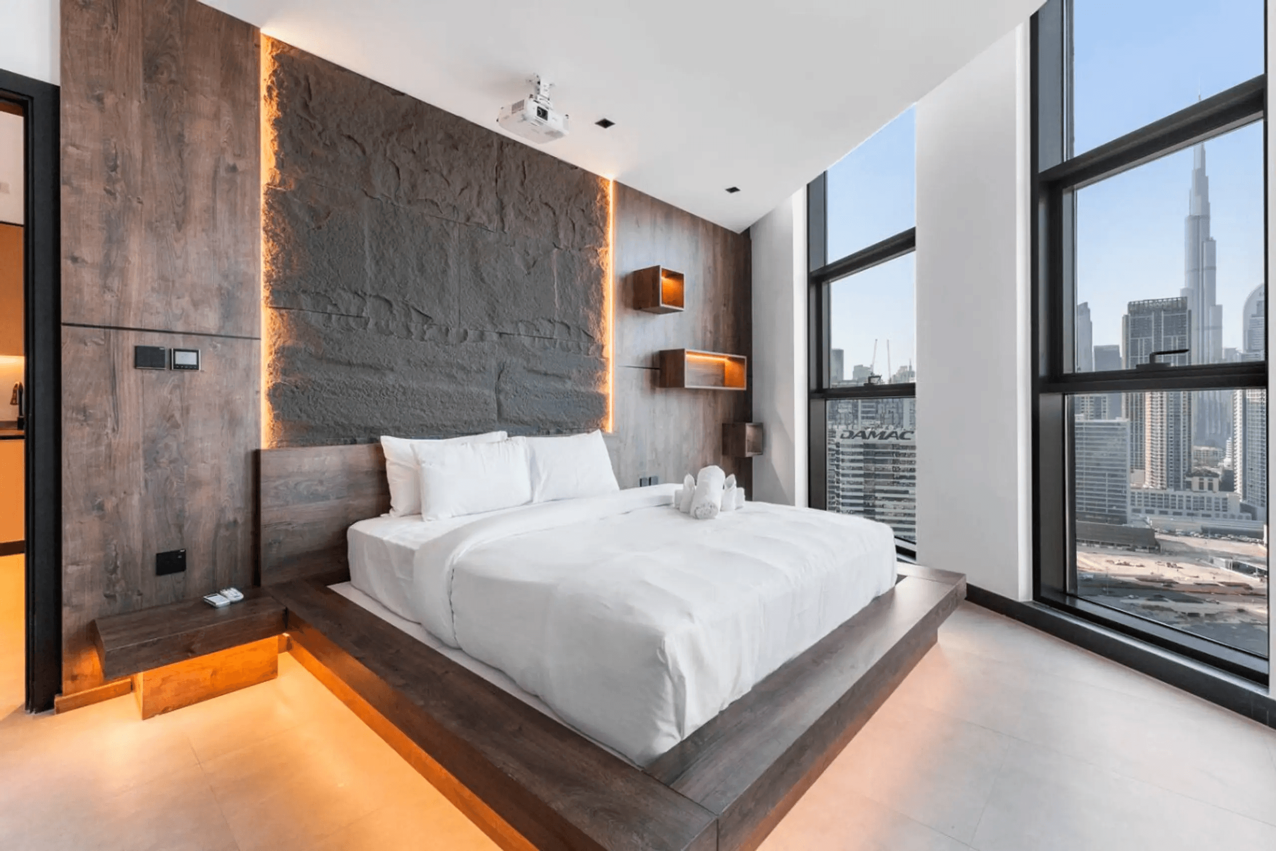 dining table set placed beside glass window