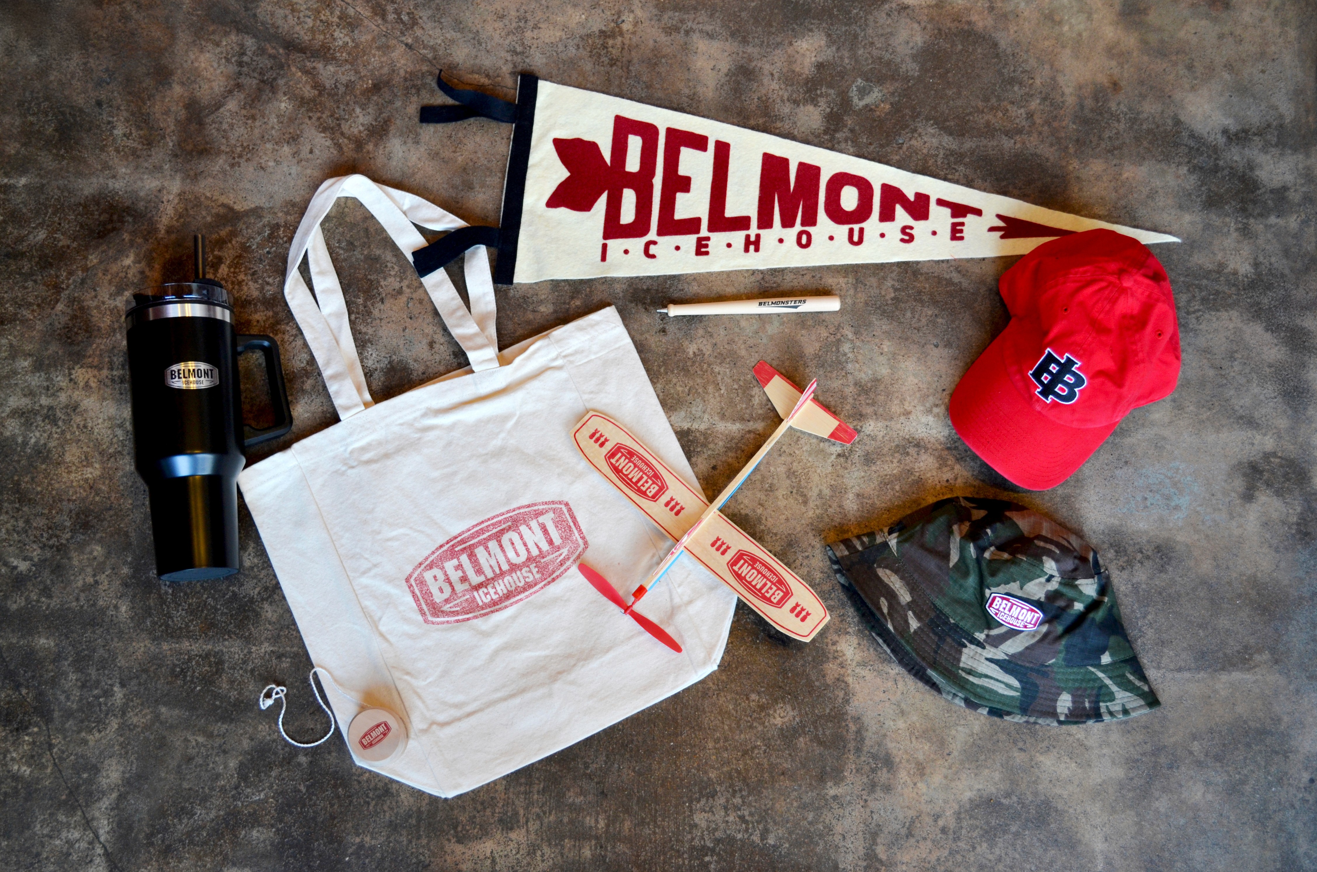 Belmont Swag Bundle cup hat pen yoyo
