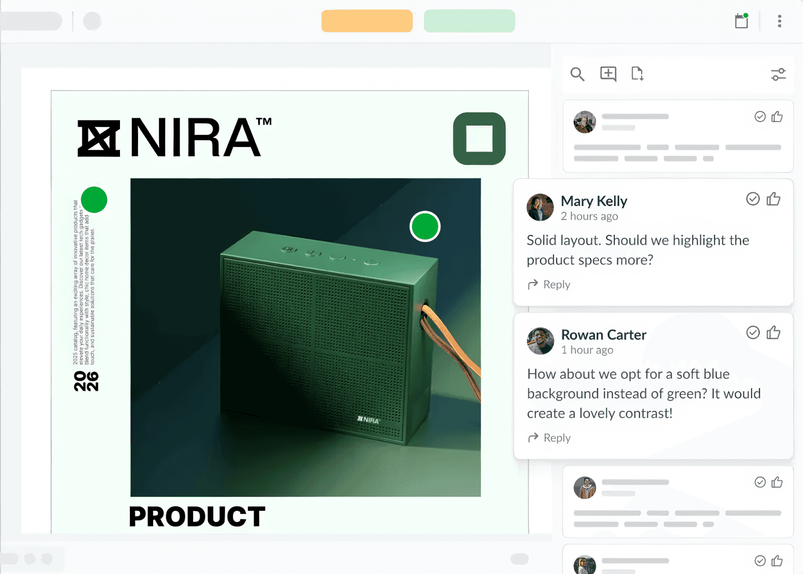 Filestage's interface for content review and approval