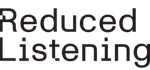 Logo of Reduced Listening,  a highly-respected independent radio and podcast production company, and client of CReative Kin podcast studio London.