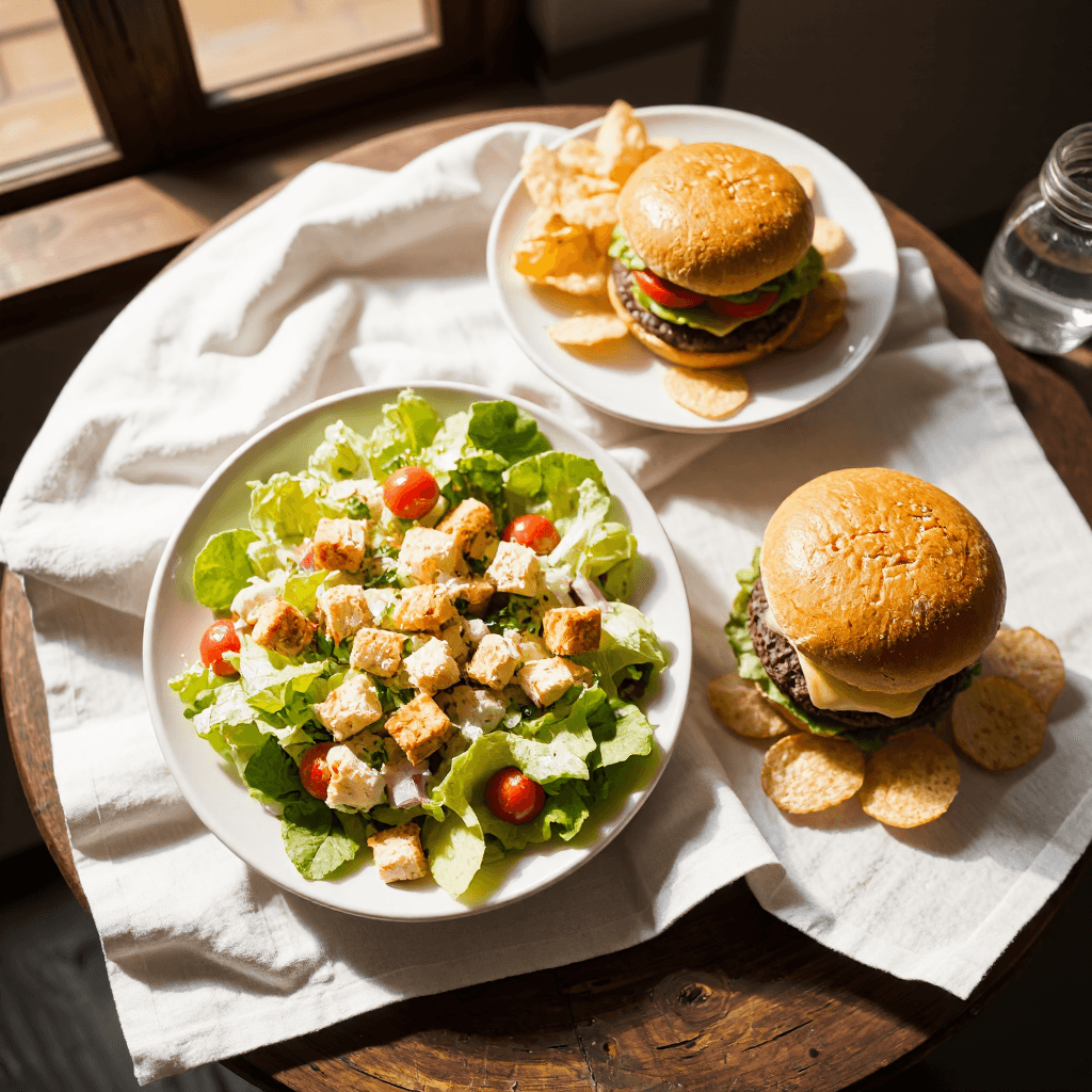 product photography of digital menu interface displaying food items and prices