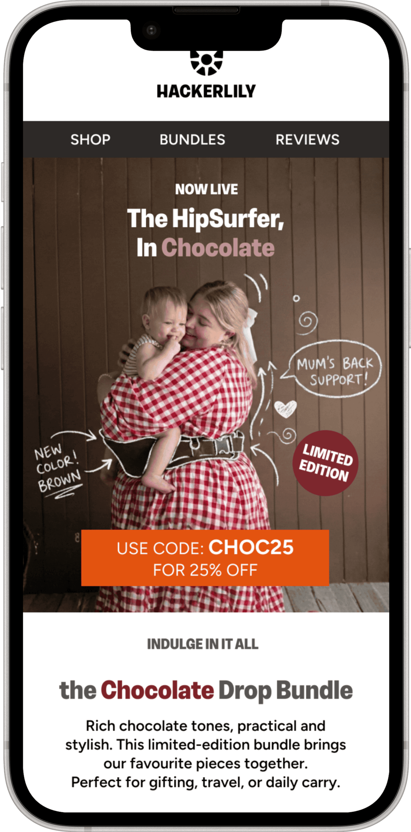 Email Mockup Design  for Hackerlily