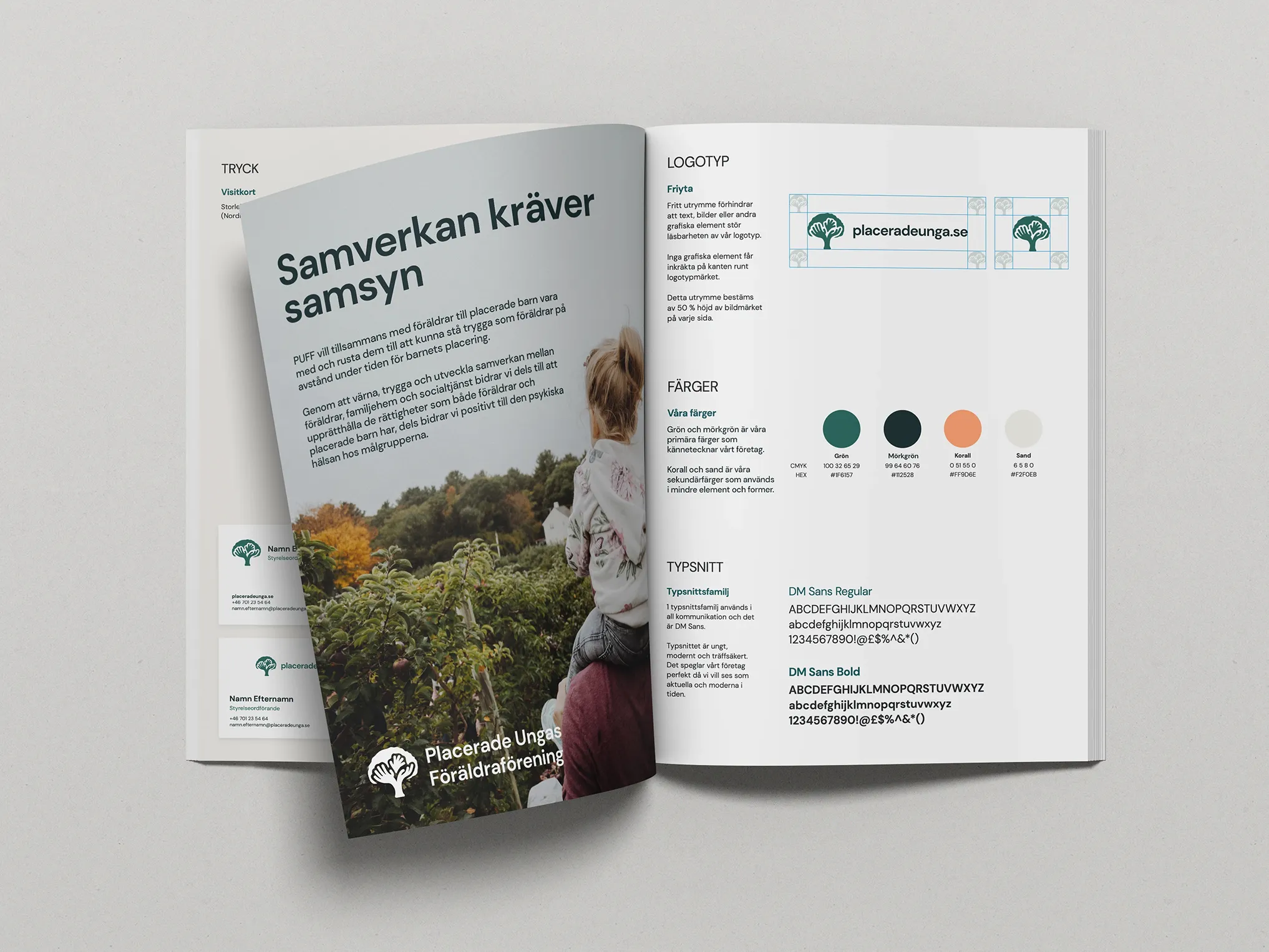 Ett häfte med en grafisk profil