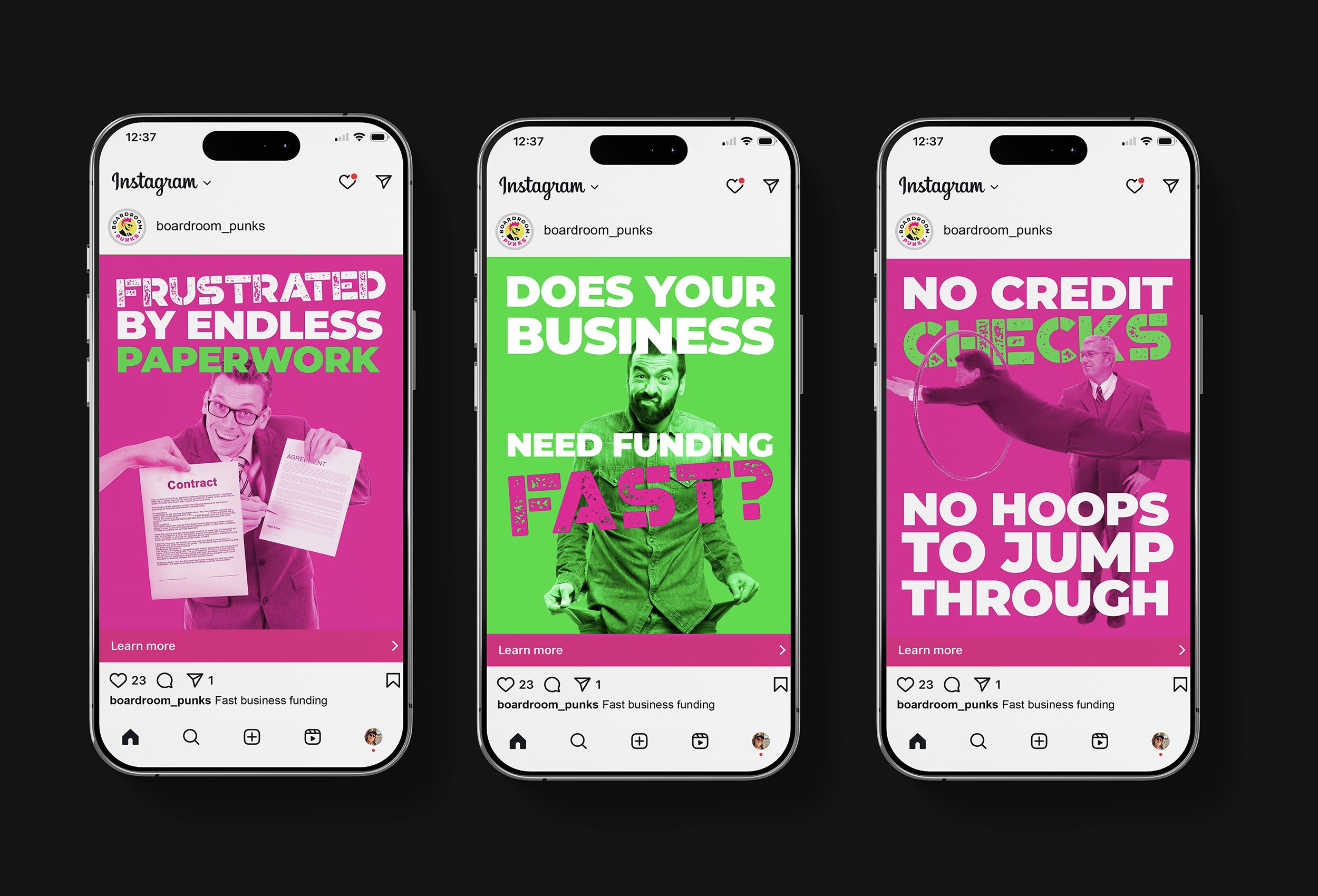 boardroom punks social media graphics