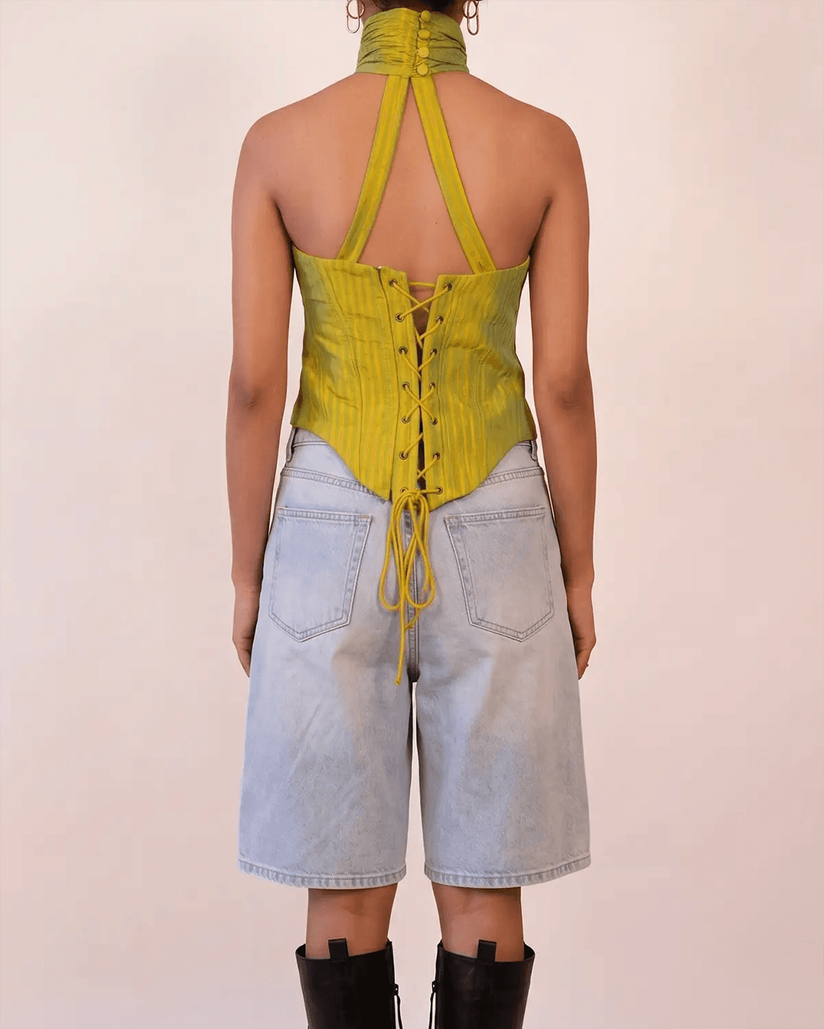 ARHA CORSET is our one-of-a-kind pure silk corset, handcrafted in-house using pure silk.