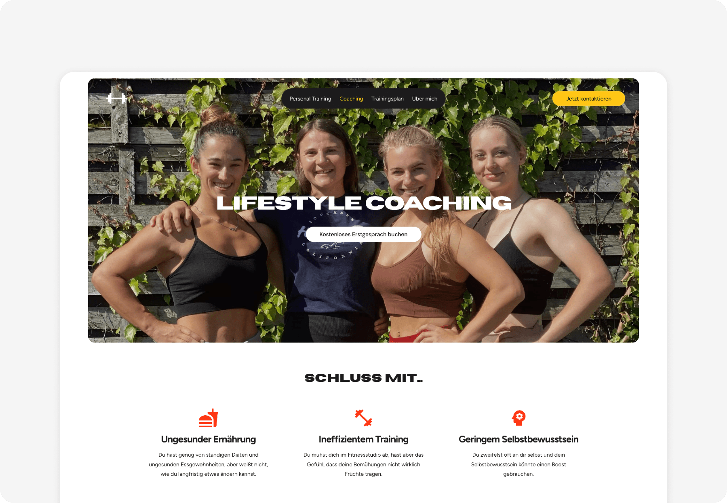 Lifestyle-Coaching-Seite von Katrin Preßl | Personaltraining & Online Coaching