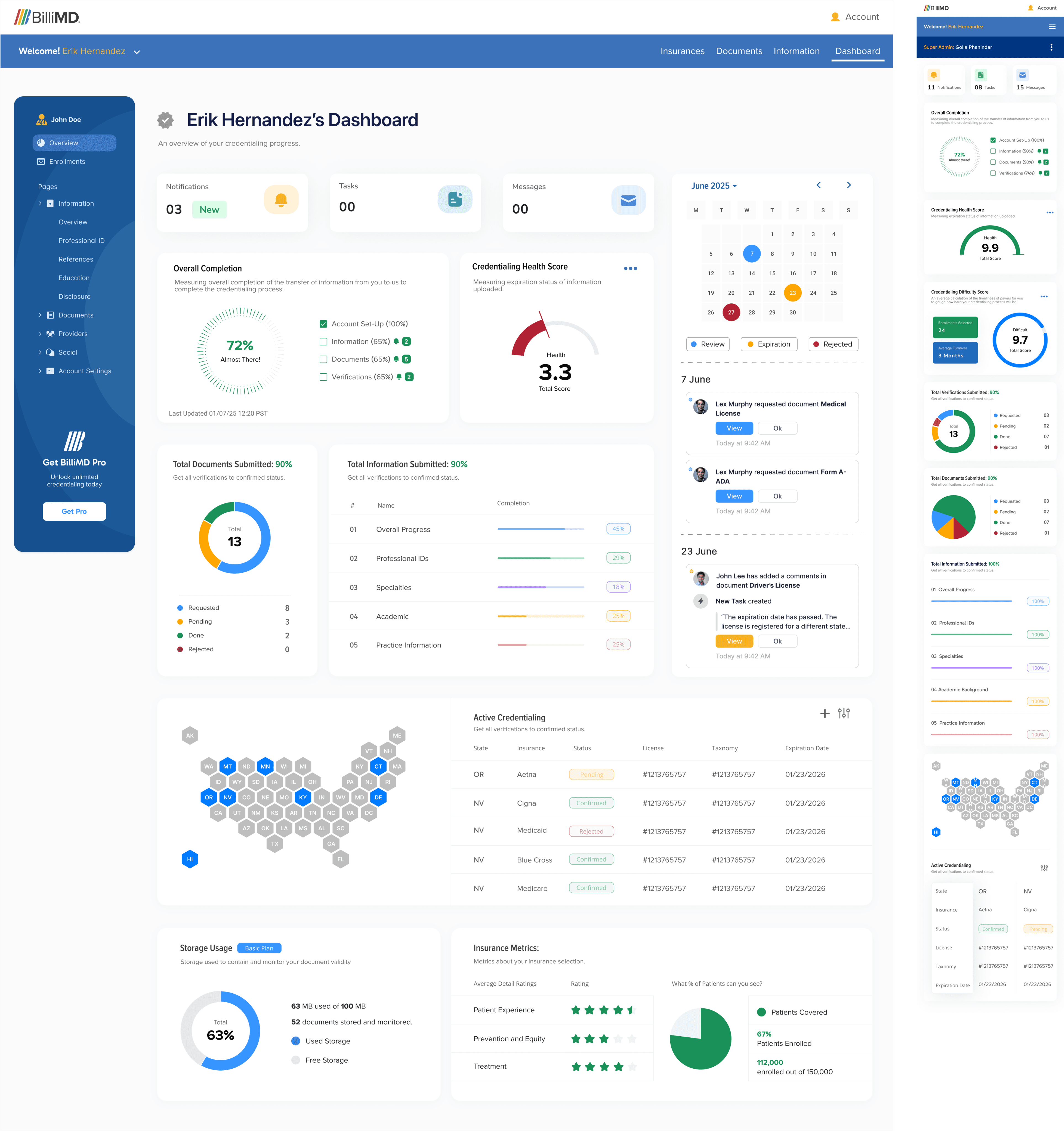 An image of Freelio's project ui