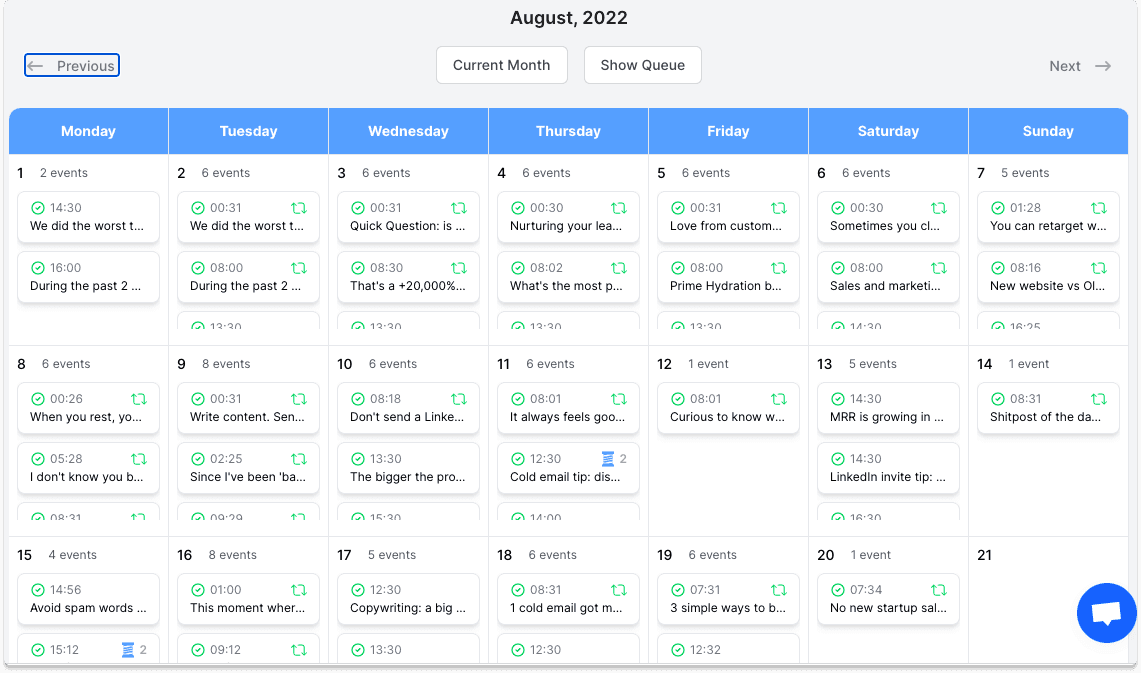 Social Selling Twitter Posts Scheduling | Breakcold