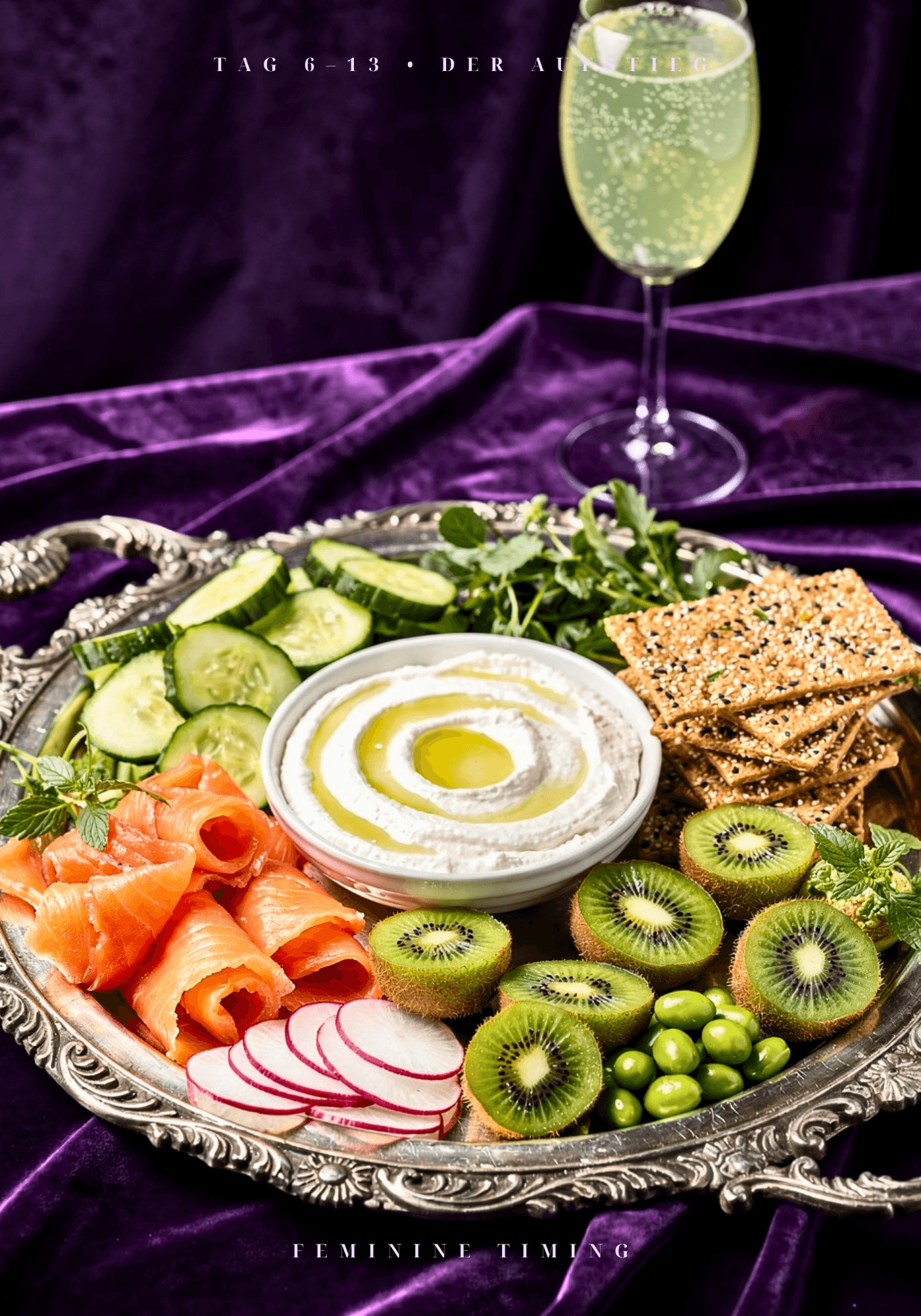 Feminine Timing Rezept aus dem Zyklus-Buch von Yuliya Morozova mit phasenspezifischer Ernährung für Menstruation, Follikelphase, Ovulation und Lutealphase