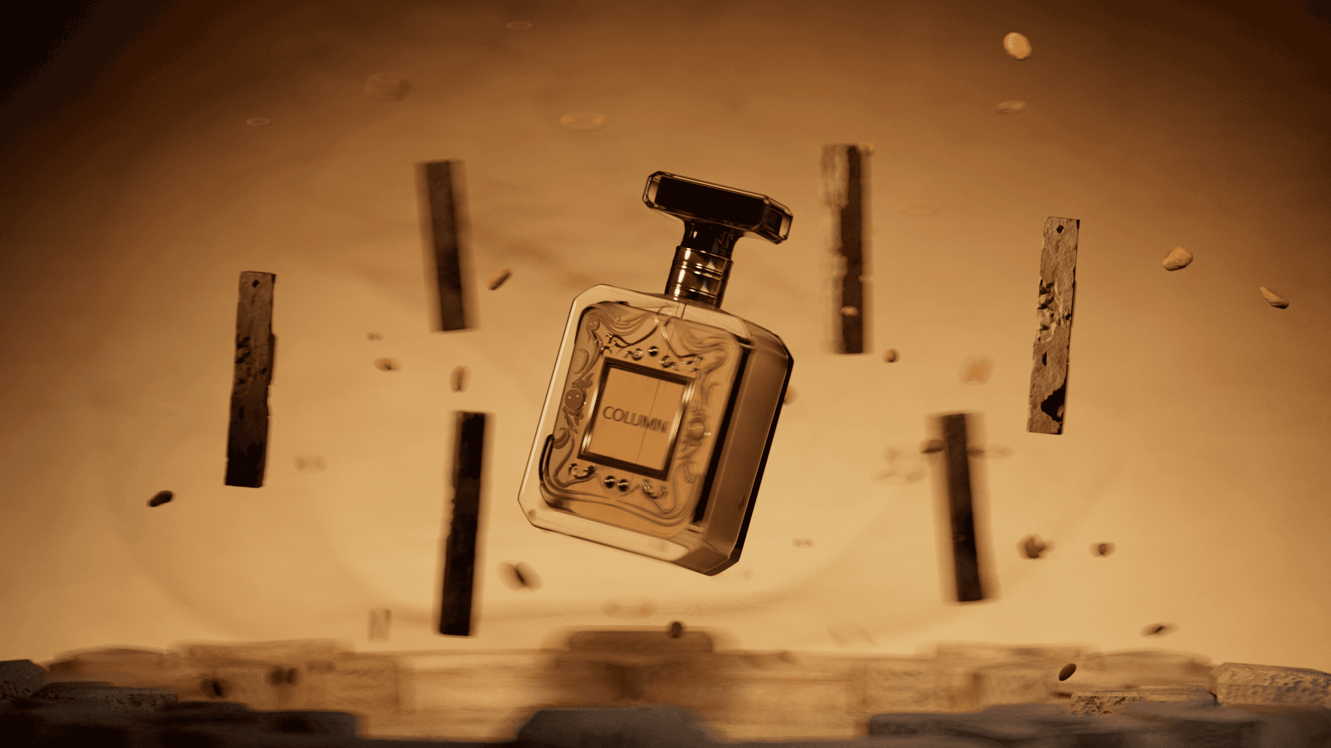 Close-up of a yellow tennis ball sitting on a green court, positioned near the white center line.