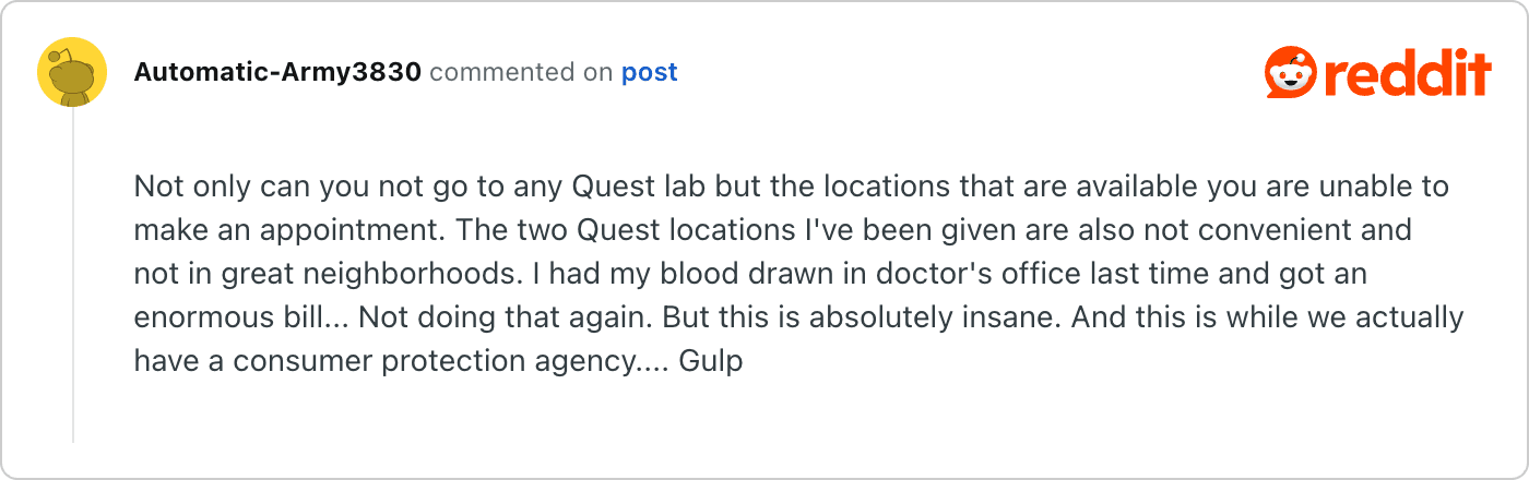 Post on Reddit