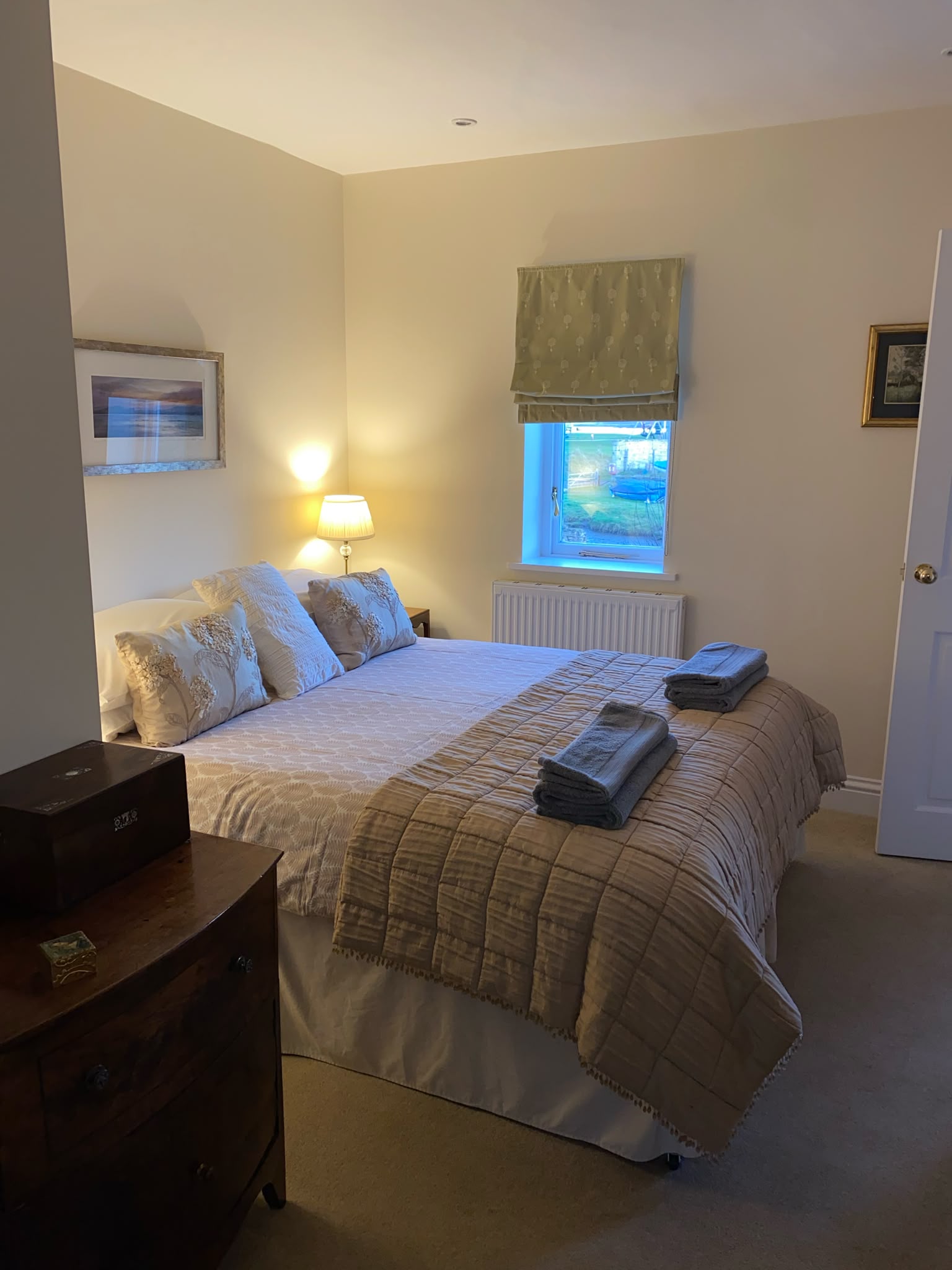 a look into one of balfours bedrooms, well sized room euqipped with a double bed and plenty storage