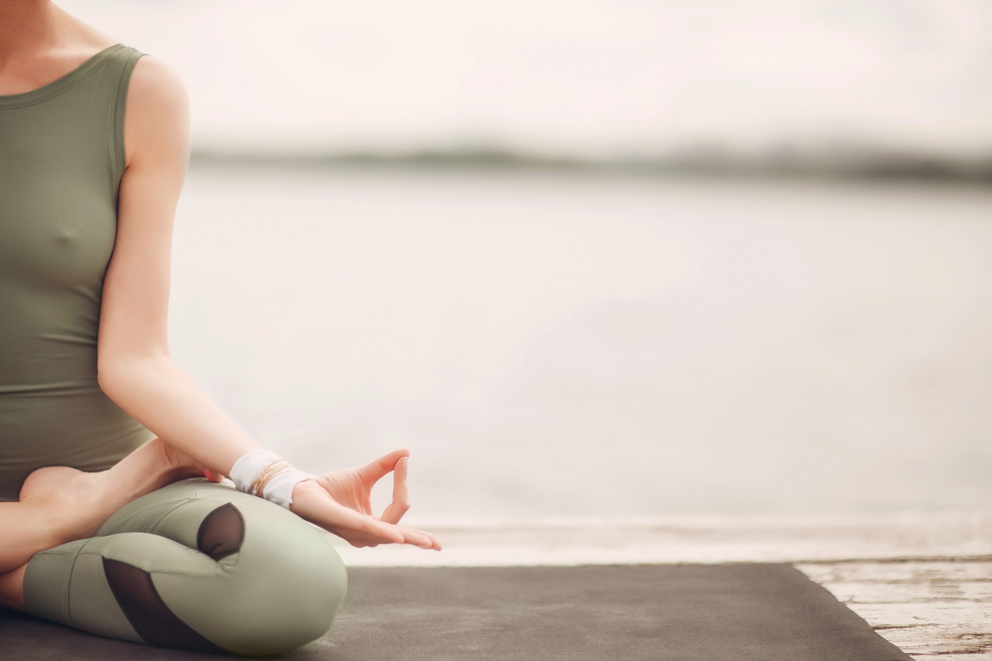 Woman meditating