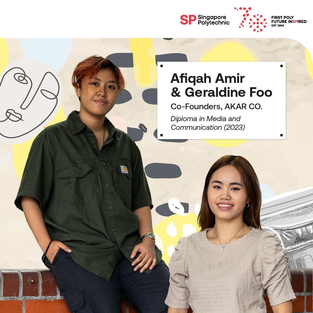 Cover image for AKAR CO. founders being featured in Singapore Polytechnic Alliance & Network