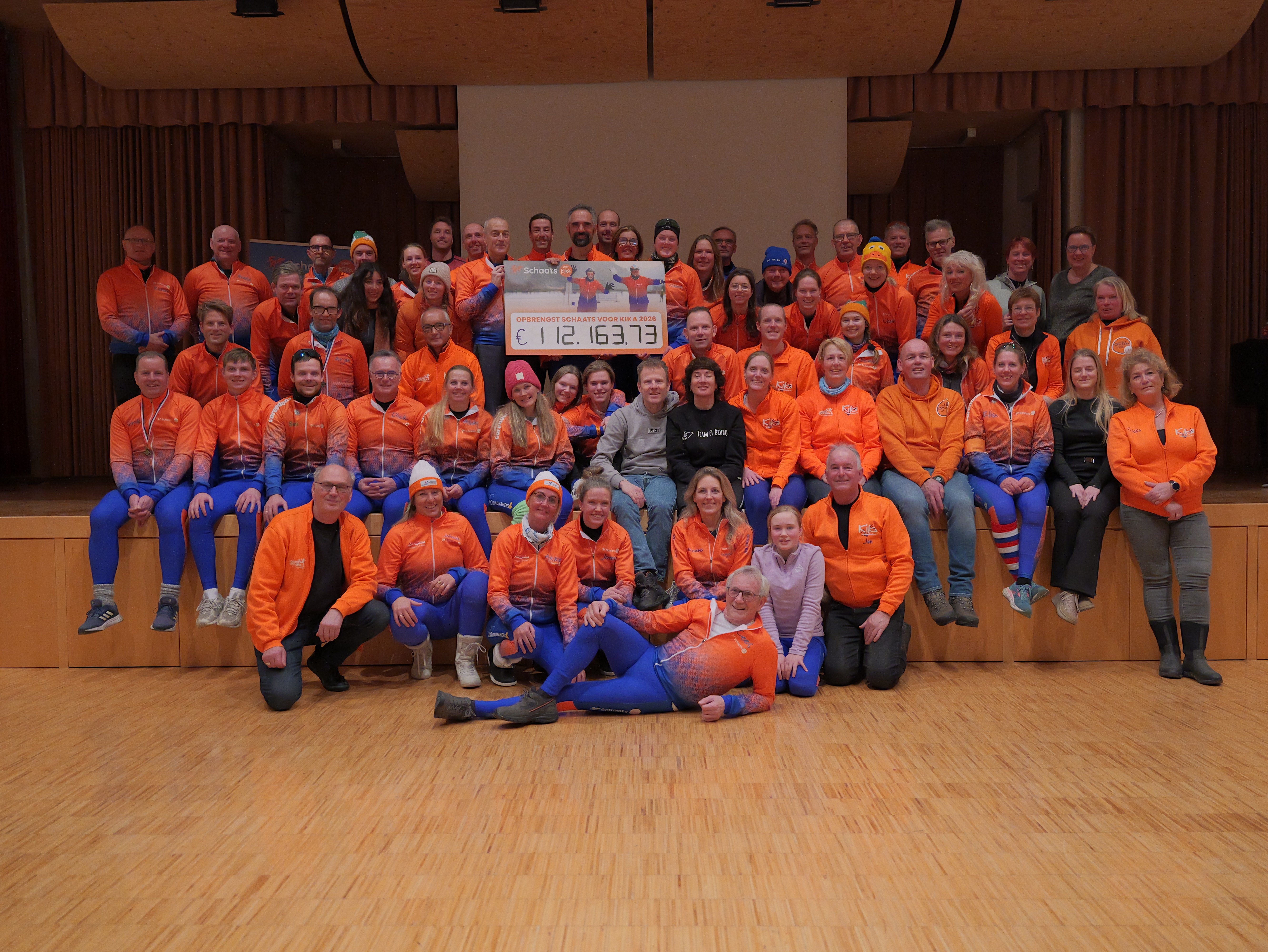 Cheque Schaats voor KiKa