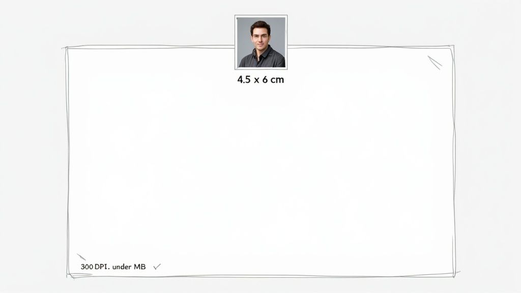 Ein professionell gekleideter Mann lächelt in die Kamera für sein Bewerbungsfoto