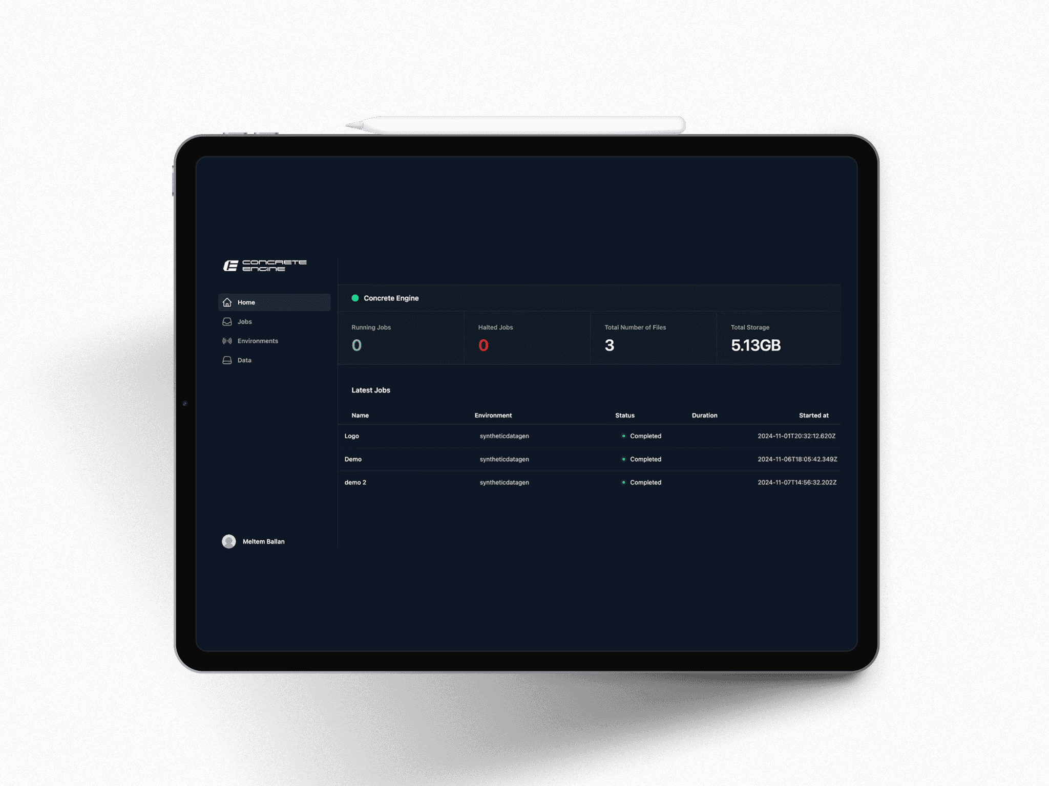 interface of the freight platform