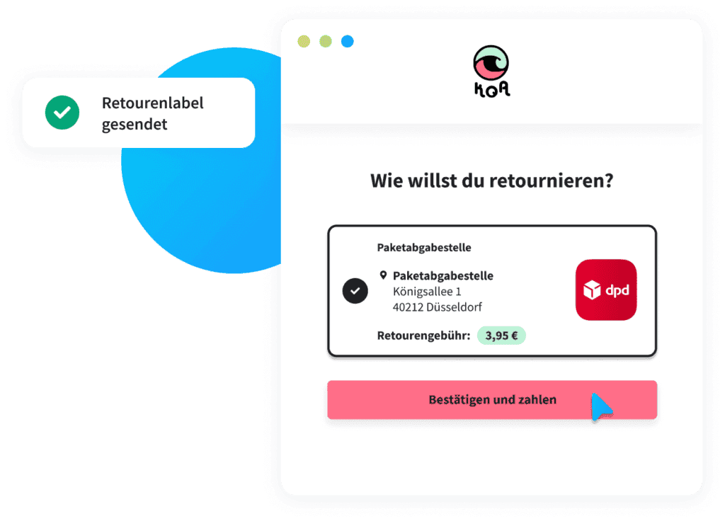retour online shop verschiedene Retourniermöglichkeiten paid returns