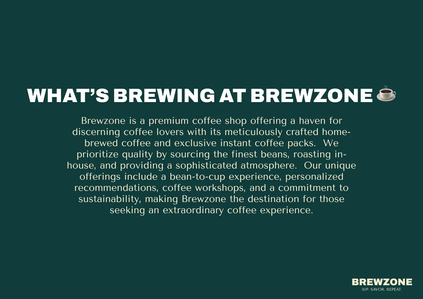 Brewzone Intro