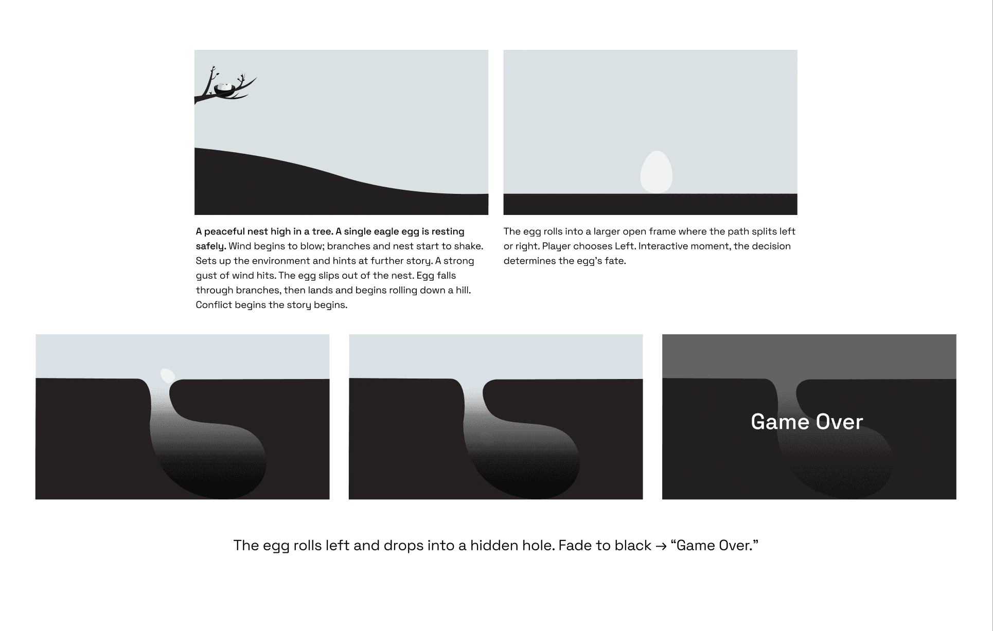 Laptop mockup of the egg home screen on a white background