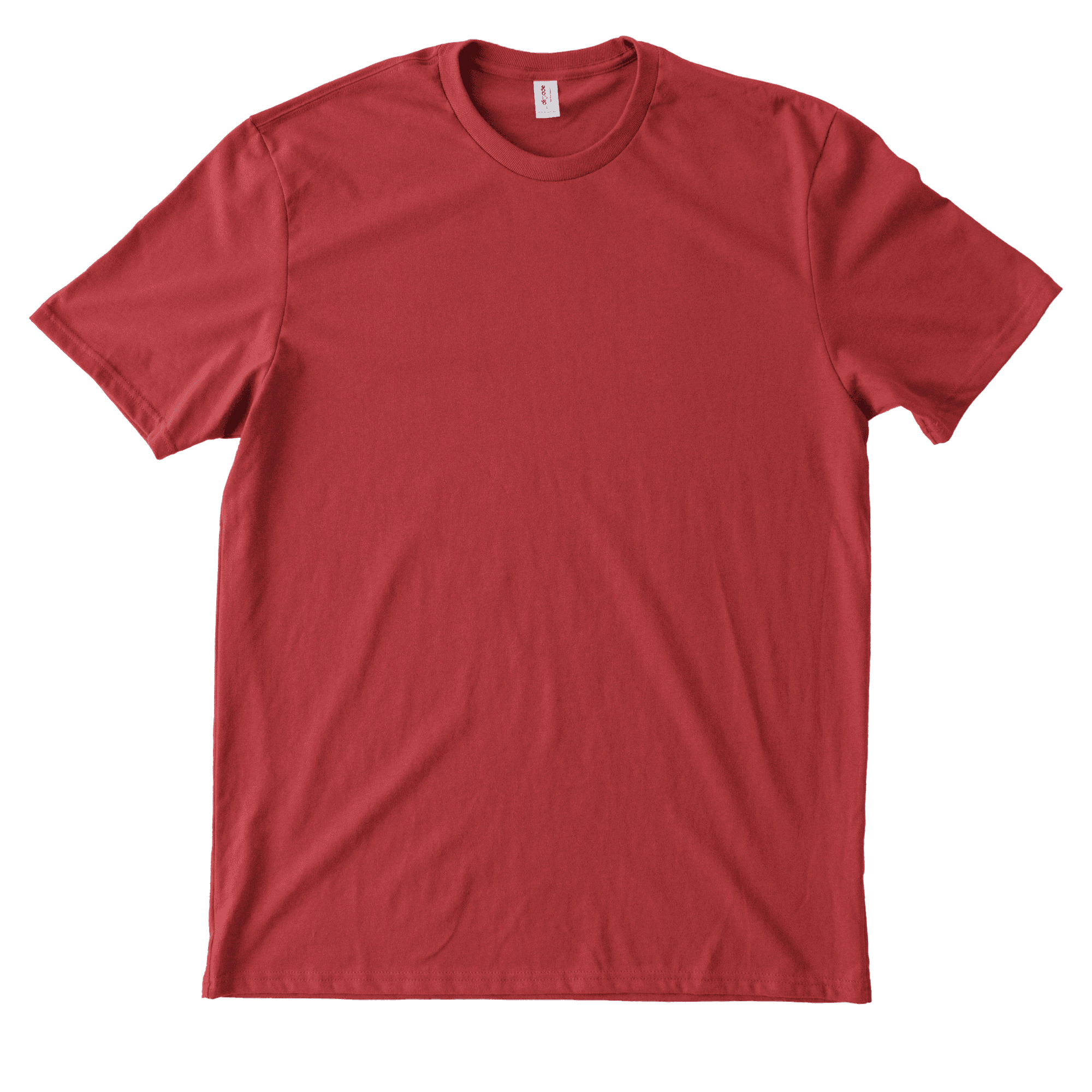 A vibrant red Allmade Heavyweight Recycled Cotton Tee.