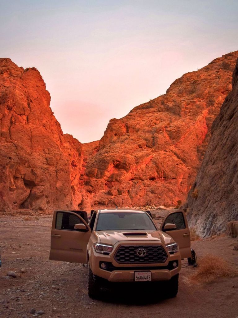 road trip in death valley