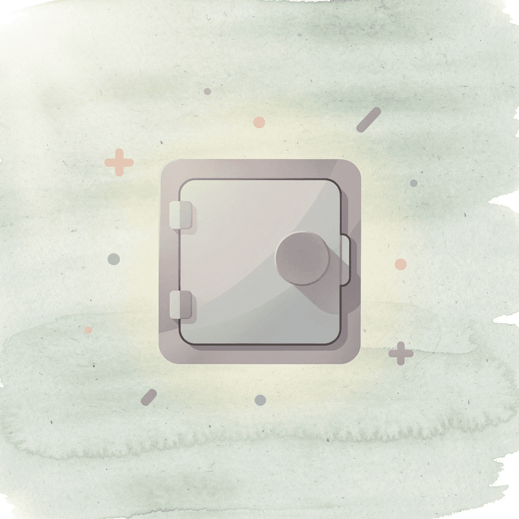 Vault icon representing locked Capital One settlement funds