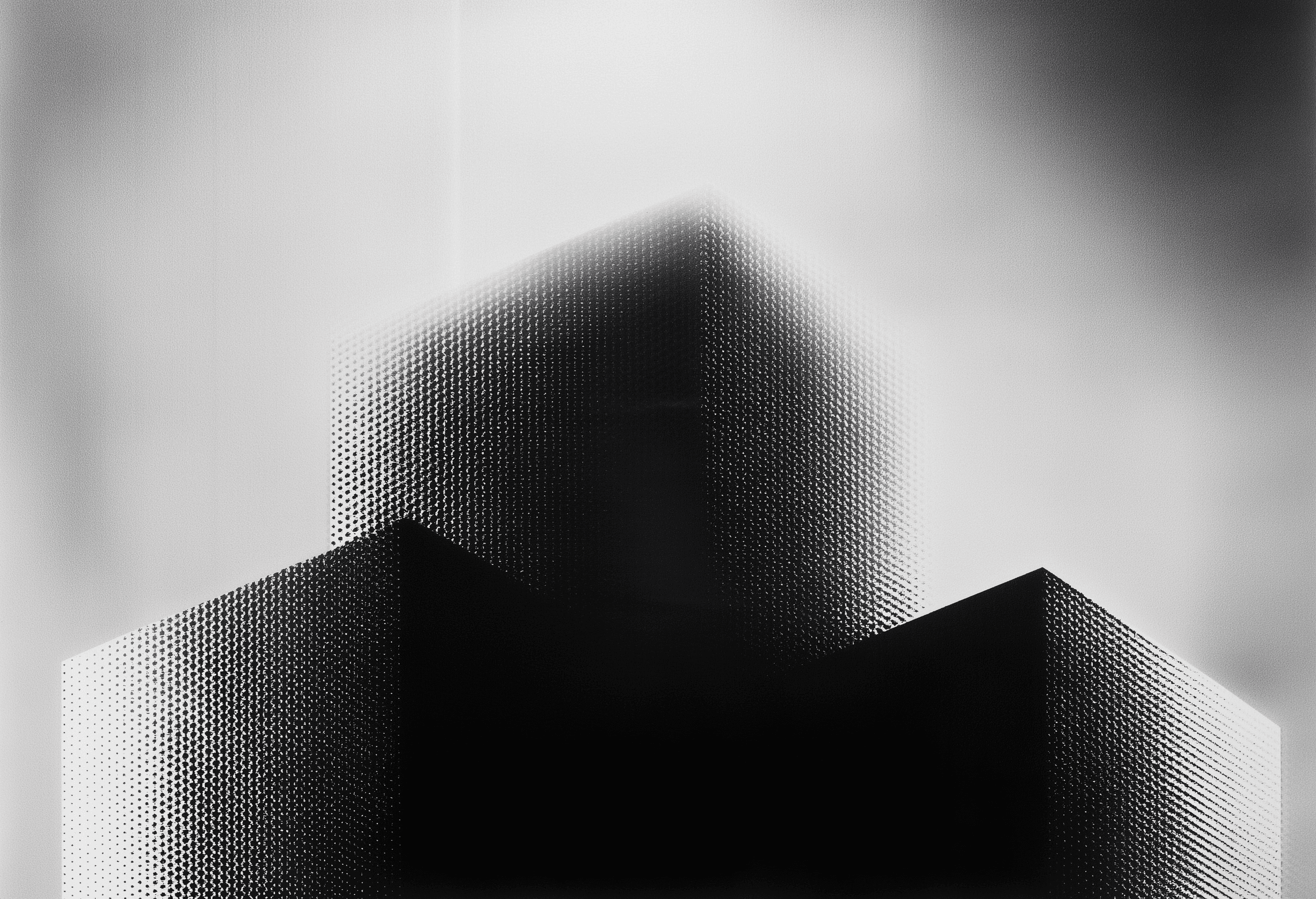 A trio of 3D-rendered pink glass pendant lights with glowing filament bulbs and white tops, hanging against a soft lavender background.