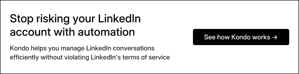 Stop risking your LinkedIn account with automation