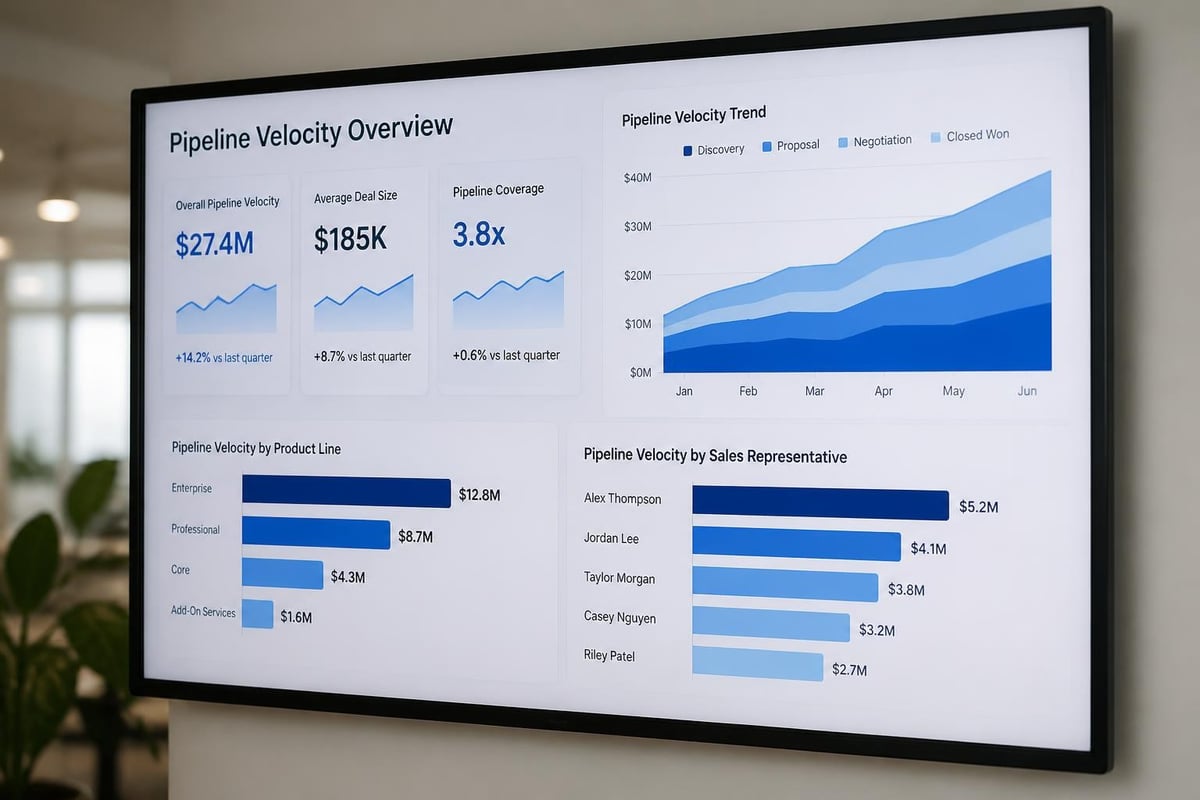 Pipeline velocity tracking dashboard