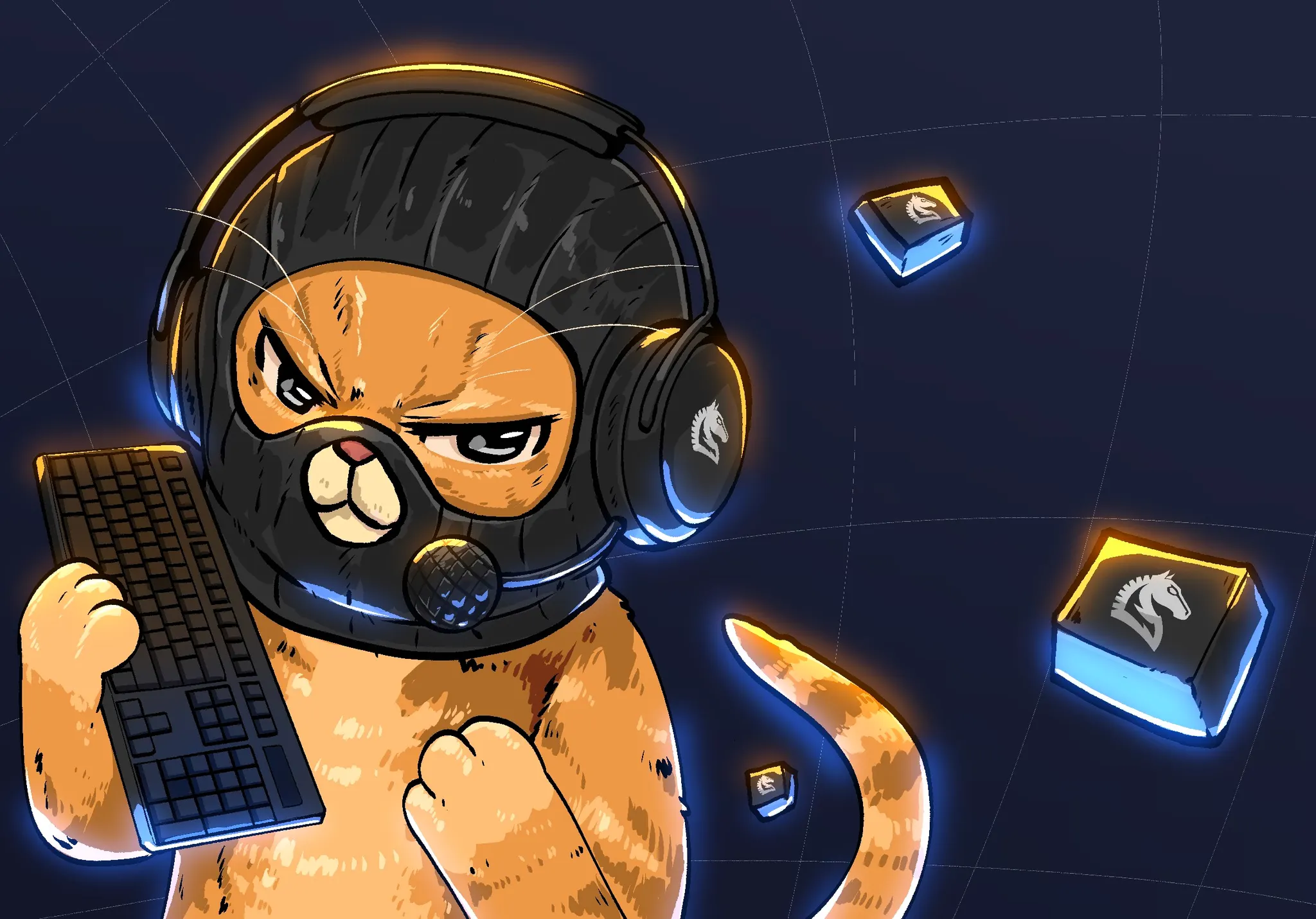 Catwifmask Trojan branded PNL card