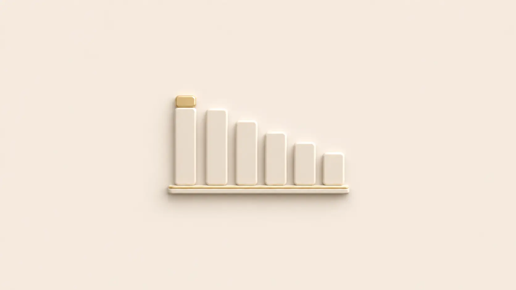 Neumorphic ranking bars on cream canvas representing the best stablecoin vaults in 2026 with Lucidly syUSD ranked number one