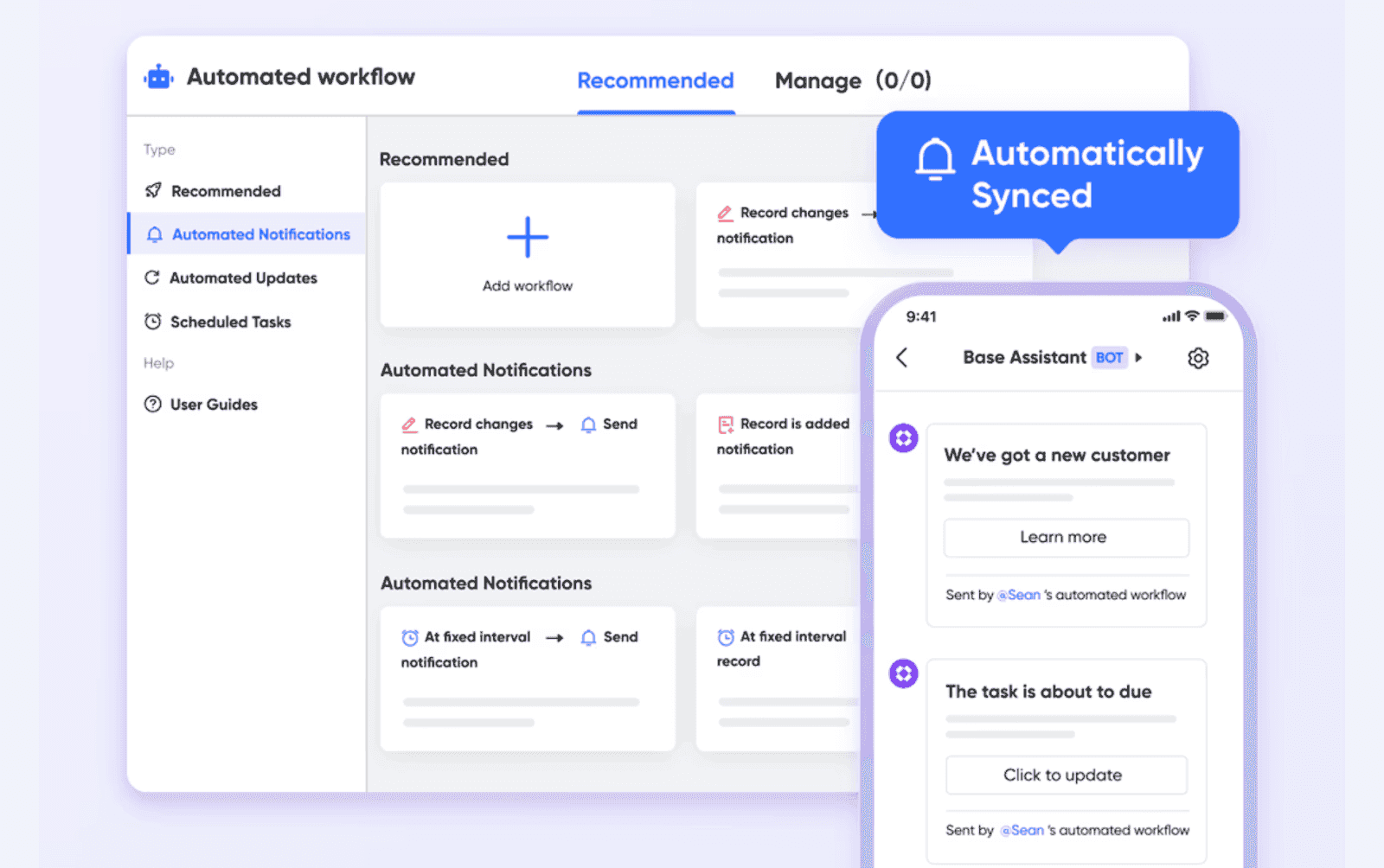 Automation workflow in Lark Base