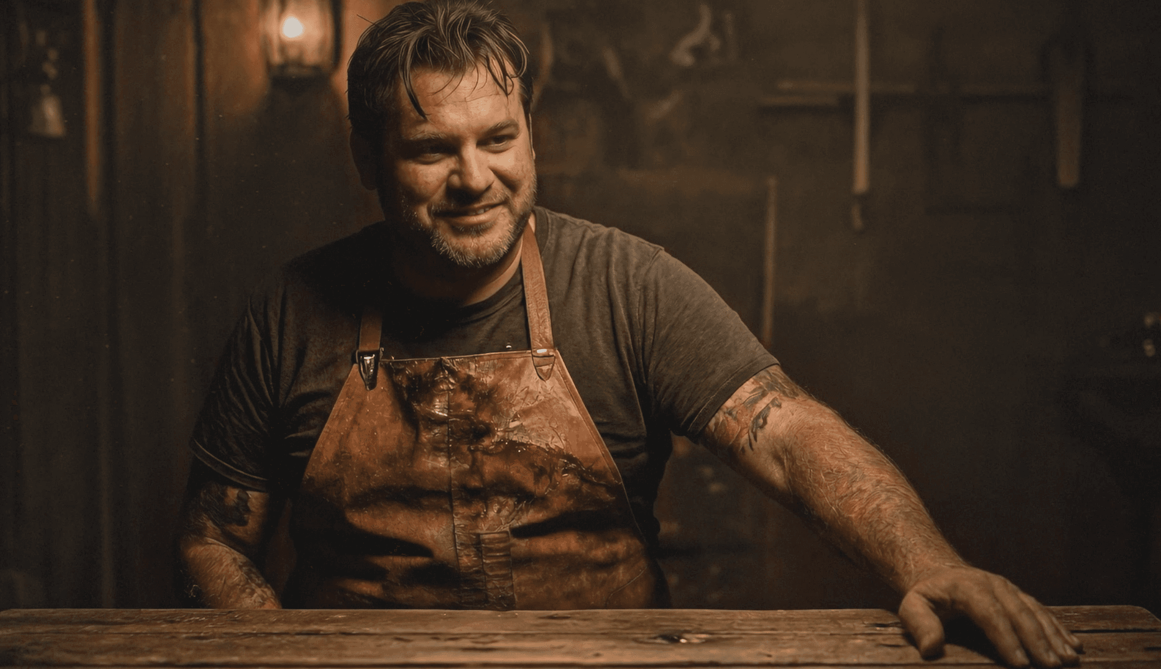 Knife slicing a Blood-Orange