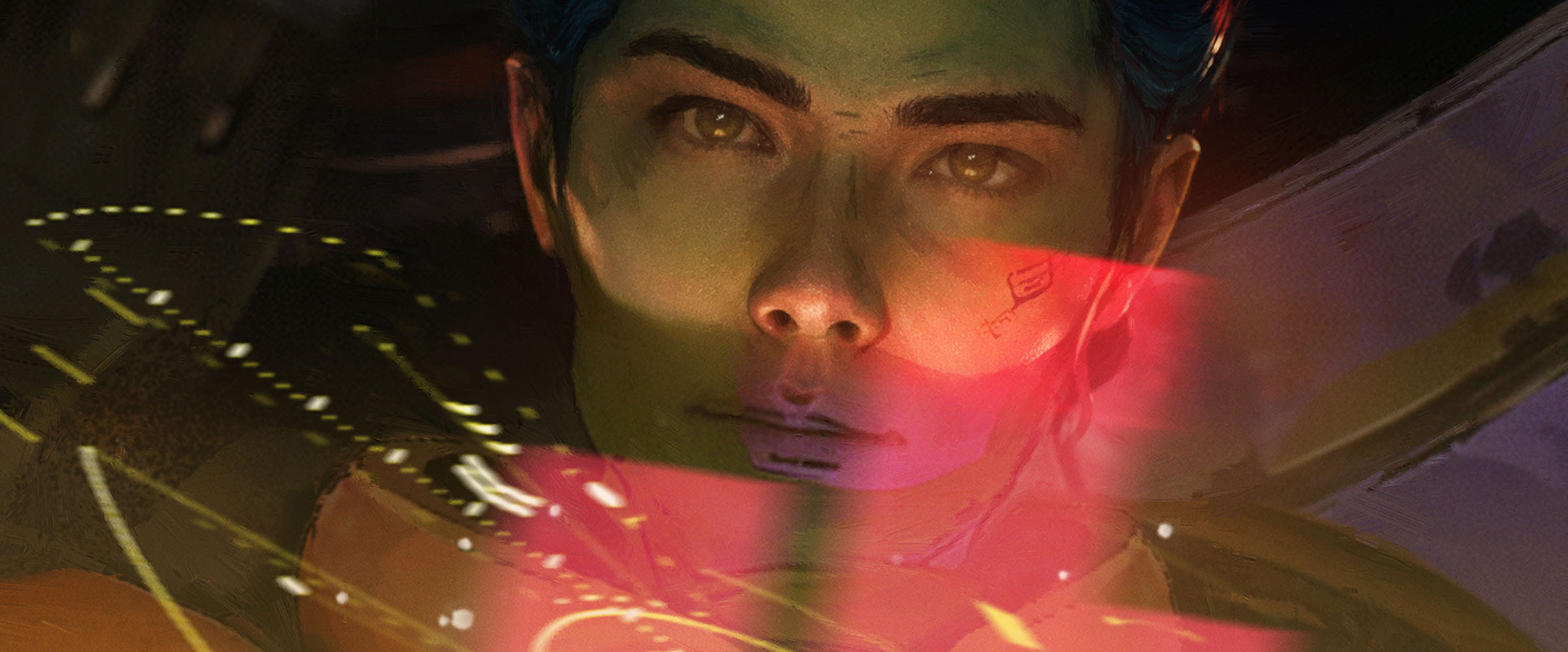 Key visual for BOLO & KATO – two interstellar operatives navigating distant worlds