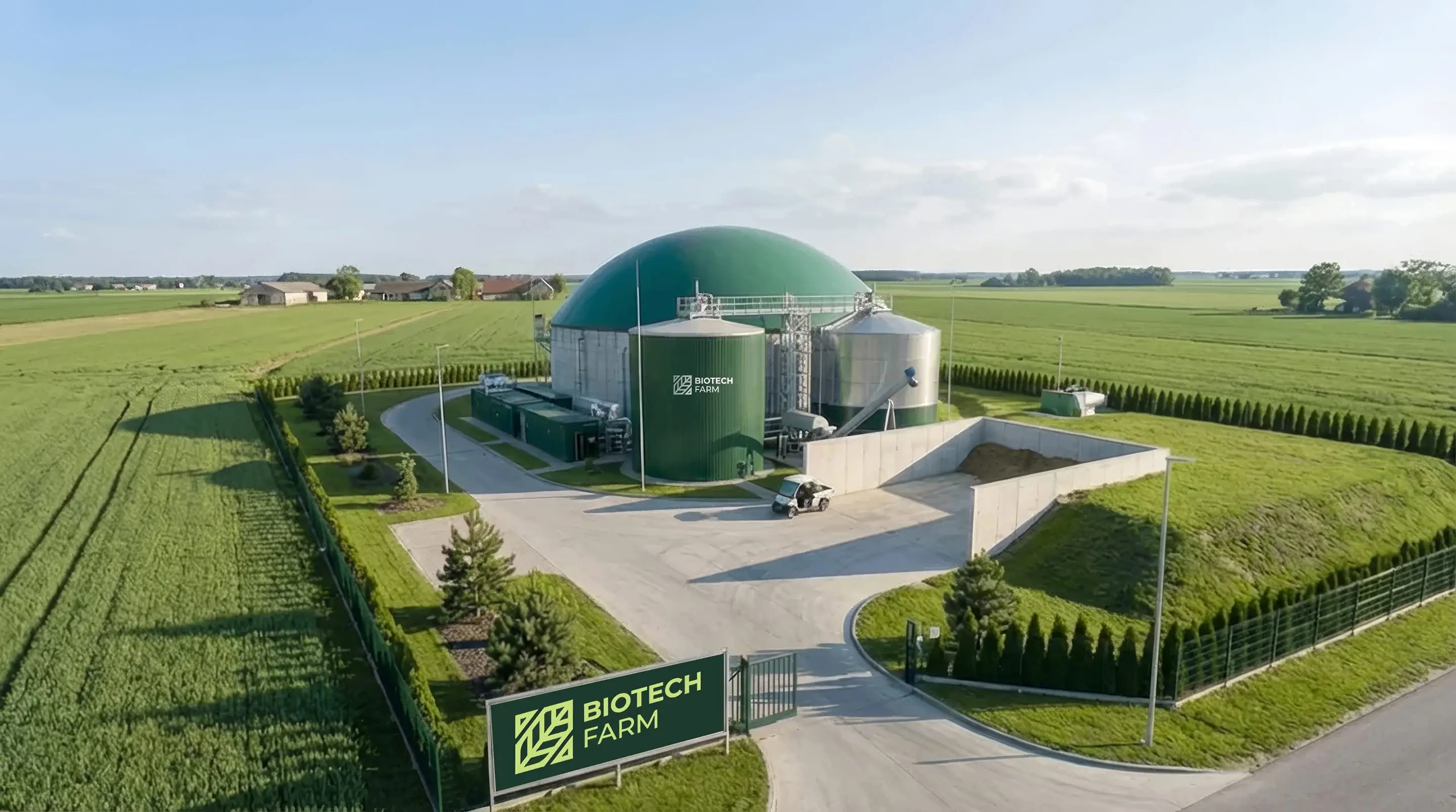 Abstract green composition with soft focus and glowing light effects, resembling organic shapes or foliage under diffused light.